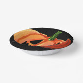 Calabaza Jack-o’-Lantern Low Poly | Halloween Pappteller (Gewinkelt)