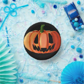 Calabaza Jack-o’-Lantern Low Poly | Halloween Pappteller (Party)