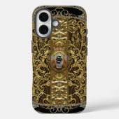 Calabria Elegant Monogram Case-Mate iPhone Hülle (Rückseite)
