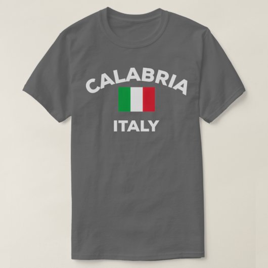 Calabria Italy Italia Italian Flag Home City Touri T-Shirt (Design vorne)