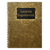 Calabrias IX altes Buch-Art-viktorianisches Notizblock (Vorderseite)