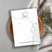 CALACATTA MARBLE TEXTURE STUD EARRING DISPLAY-KART VISITENKARTE