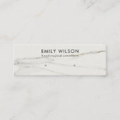 CALACATTA MARBLE TEXTURE STUD EARRING DISPLAY MINI VISITENKARTE (Vorderseite)