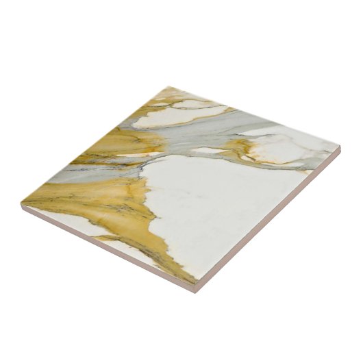 Calacatta Marmor Muster 4 Fliese (Seite)