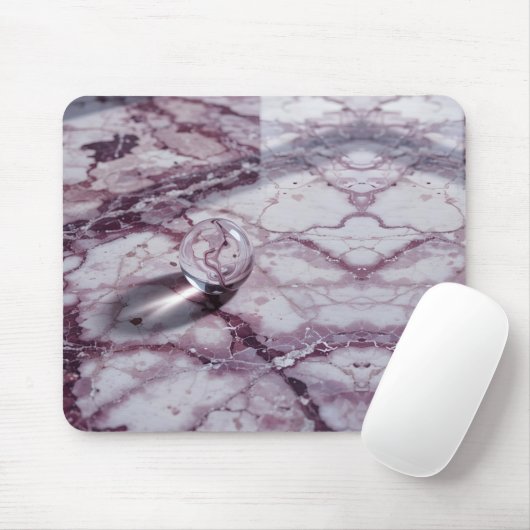 Calacatta Viola Marmor mit Wasserspinne Makro Mousepad (Mit Mouse)