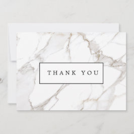 Calacatta White Marble Danke Mitteilungskarte