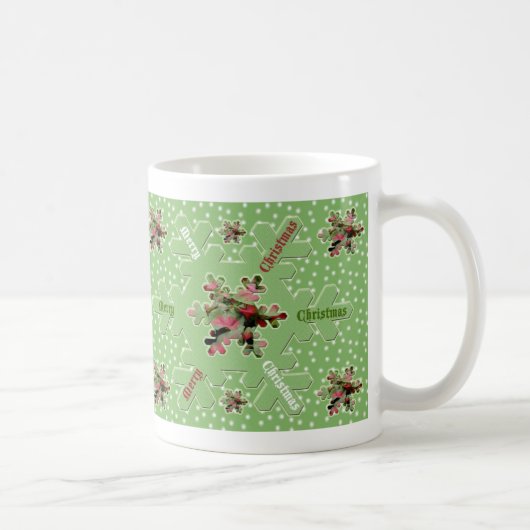 Caladium Frohe Weihnachts-Tasse Kaffeetasse (Rechts)
