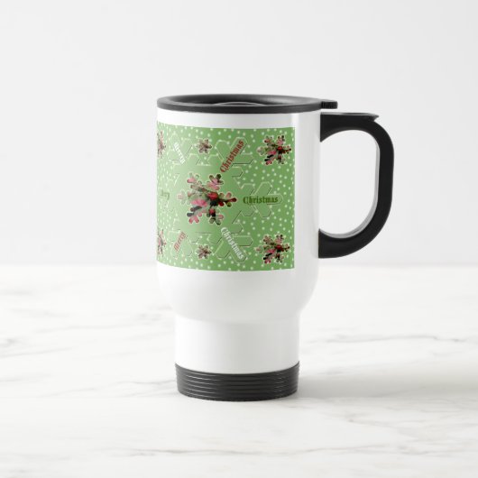 Caladium Frohe Weihnachtsreise Mug Reisebecher (Rechts)