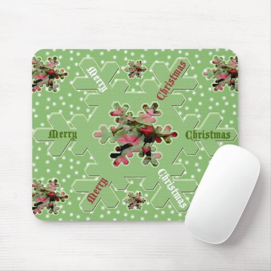 Caladium Merry Christmas Mousepad (Mit Mouse)