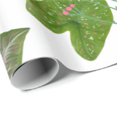 Caladium Muster für Pflanze Geschenkpapier (Rolleneckpunkt)