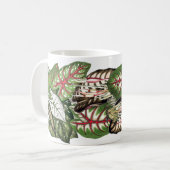 Caladium verlässt Tasse (Vorderseite Links)