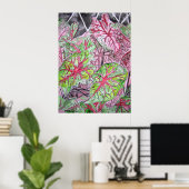 caladiums_Pflanze_painting Poster (Heimbüro)