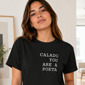 Calado bist du ein Poet Lustiges portugiesisches S T-Shirt