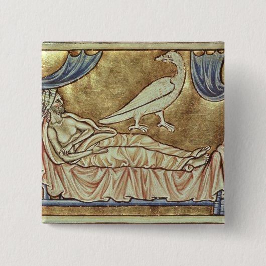 Caladrius Vogel, angeblich vorauszusagen Button (Vorderseite)