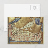 Caladrius-Vogel, der als vorhersagend gilt Postkarte (Vorne/Hinten)