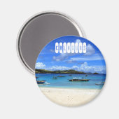 Calaguas Beach auf den Philippinen Magnet (Vorderseite/Rückseite)