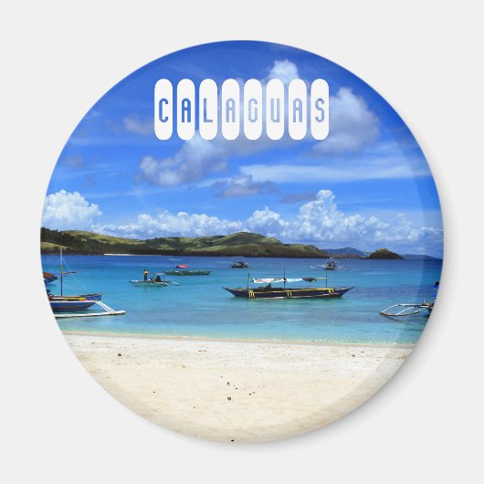 Calaguas Beach auf den Philippinen Magnet (Vorne)