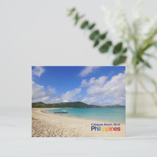 Calaguas Beach Bicol Philippinen Postcard Postkarte (Stehend Vorderseite)