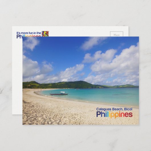 Calaguas Beach Bicol Philippinen Postcard Postkarte (Vorne/Hinten)