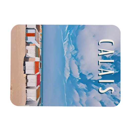 Calais Foto Vintage Magnet (Horizontal)