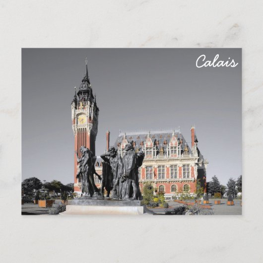 Calais, Frankreich Postkarte (Vorderseite)