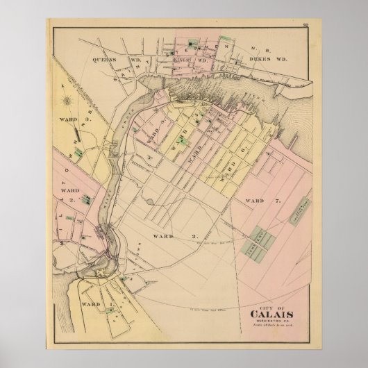 Calais, Landkreis Washington Poster (Vorne)