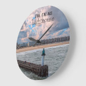 Calais Leuchtturm mit Wasser I Akrylwand Uhr (Winkel)