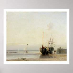 Calais Pier, c.1823-24 (Öl auf Tafel) Poster