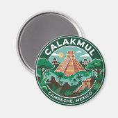 Calakmul Mexiko Magnet (Vorderseite/Rückseite)