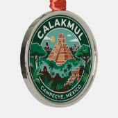 Calakmul Mexiko Ornament Aus Metall (Rechts)