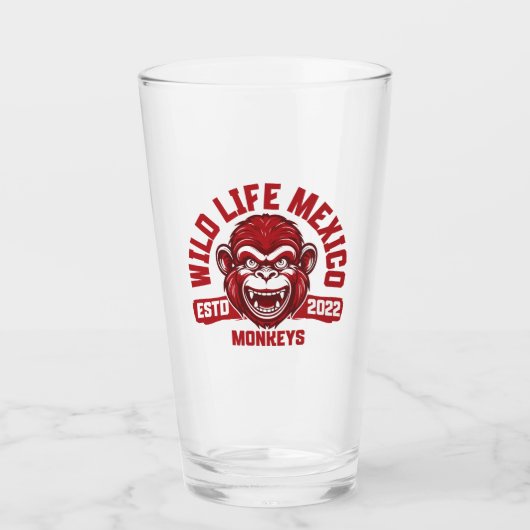 Calakmul Monkeys aus Mexikos Dschungel Glas (Vorderseite)