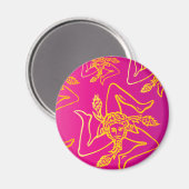 Calamita Color TRINACRIA Magnet (Vorderseite/Rückseite)