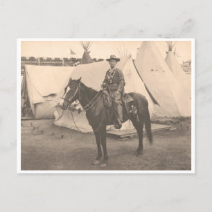 Calamity Jane auf einem Pferd um 1900 Postkarte