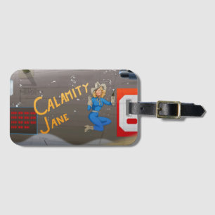 Calamity Jane B-24 Nasen-Kunst (Vintage-Rumpf) Gepäckanhänger
