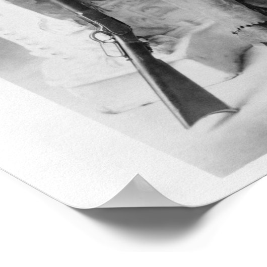 Calamity Jane mit ihrem Gewehr Poster (Ecke)