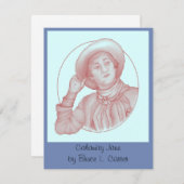"Calamity Jane" Notecard Dankeskarte (Vorne/Hinten)