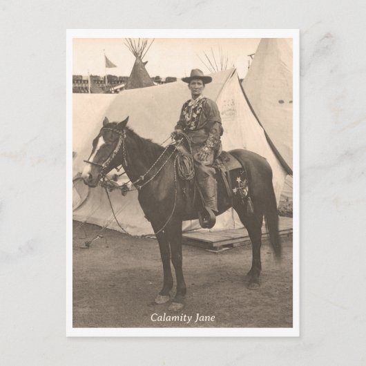 Calamity Jane on Horseback Postkarte (Vorderseite)