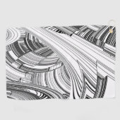 Calamity Storm Centre Moderne Kunst Golfhandtuch (Horizontal)