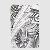 Calamity Storm Centre Moderne Kunst Golfhandtuch (Vorderseite)
