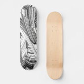 Calamity Storm Centre Moderne Kunst Skateboard (Vorderseite)