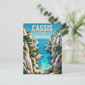 Calanques de Cassis Frankreich Postkarte (Stehend Vorderseite)