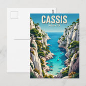 Calanques de Cassis Frankreich Postkarte (Vorne/Hinten)