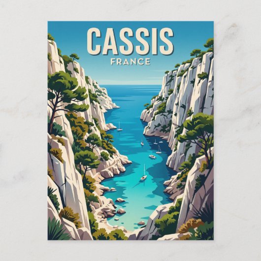 Calanques de Cassis Frankreich Postkarte (Vorderseite)