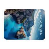 Calanques Nationalpark Frankreich Reise Magnet (Horizontal)