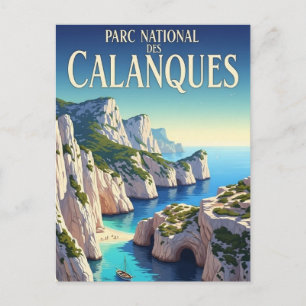 Calanques Nationalpark Frankreich Reise Postkarte