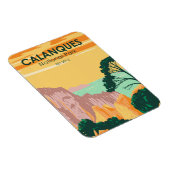 Calanques Nationalpark Frankreich Vintag Magnet (Rechte Seite)