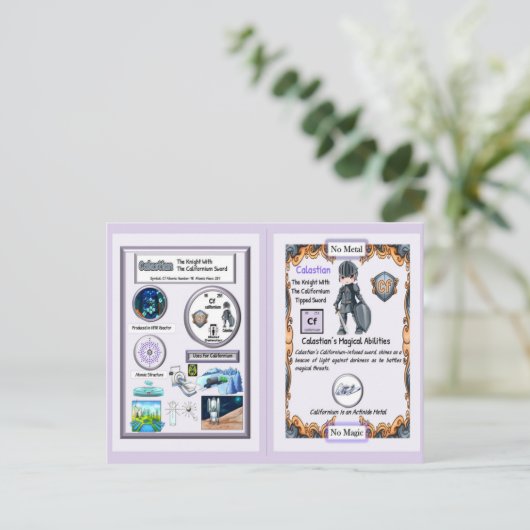 Calastian - Ritter Californium Sword Postkarte (Stehend Vorderseite)