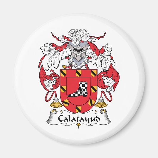 Calatayud Familienwappen Magnet (Vorne)
