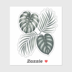 Calathea-Blatt Aufkleber
