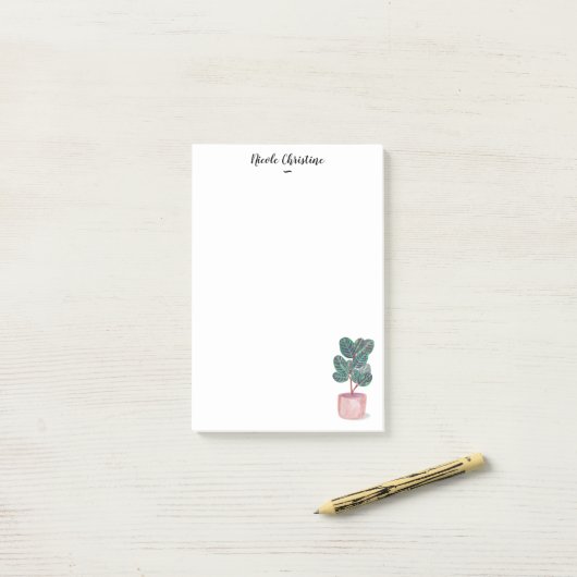 Calathea Gebet Pflanze KUSTIVIEREN IT Notepad Post-it Klebezettel (Auf Schreibtisch)